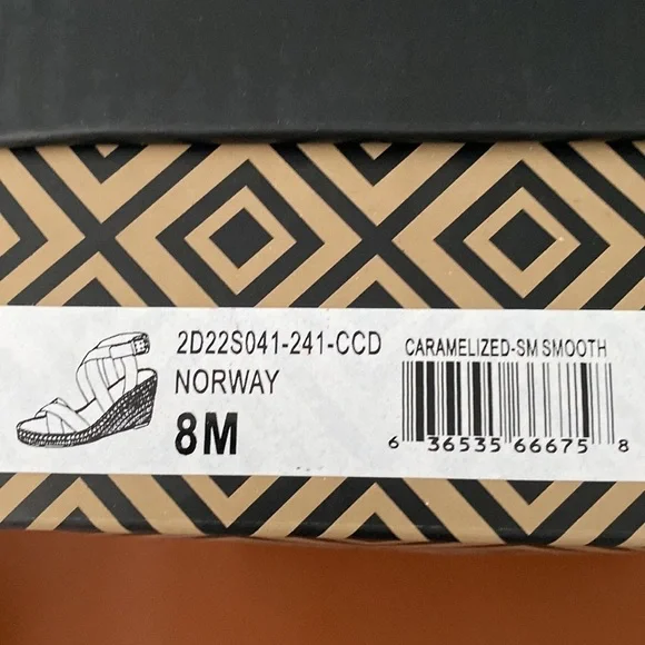 CHARLES BY CHARLES DAVID Norway Ankle Strap Espadrille Wedge Sandals Brown Sz 8 - Picture 3 of 5